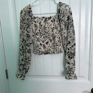 Japna SX smocked floral top